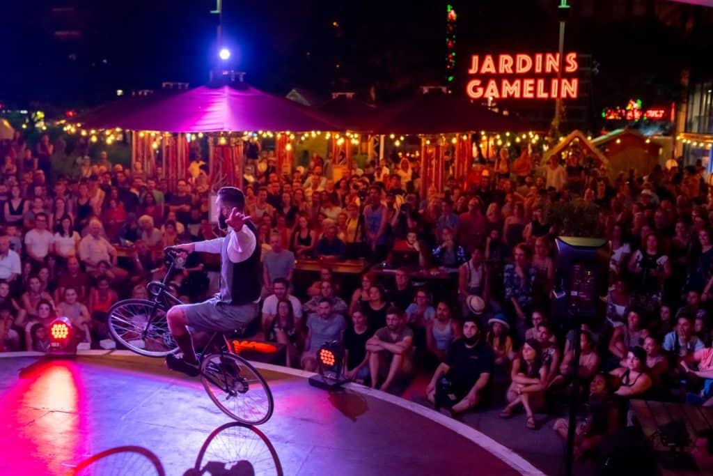 Les soirées cabaret aux Jardins Gamelin : terrasse et spectacle au rendez-vous !