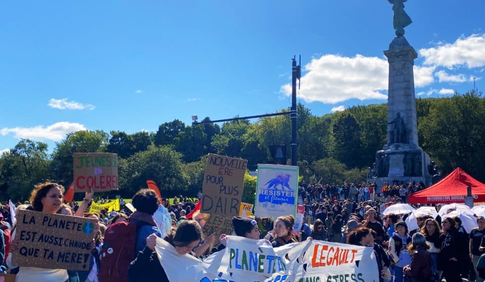 La manifestation climatique à Montréal (EN IMAGES)