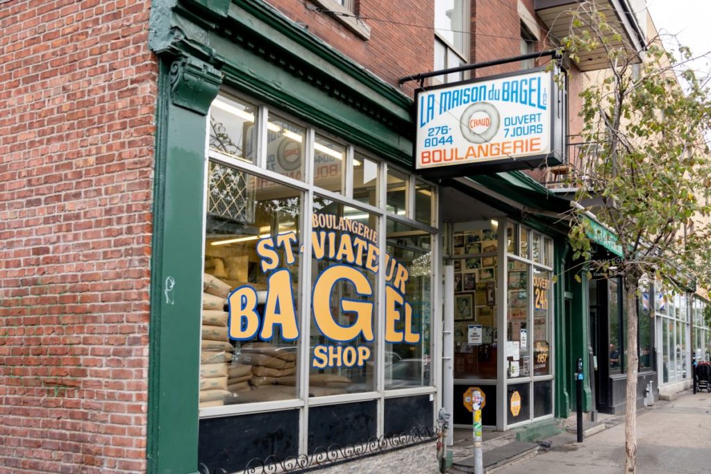 Magasin de Bagels dans le quartier Mile End à Montréal